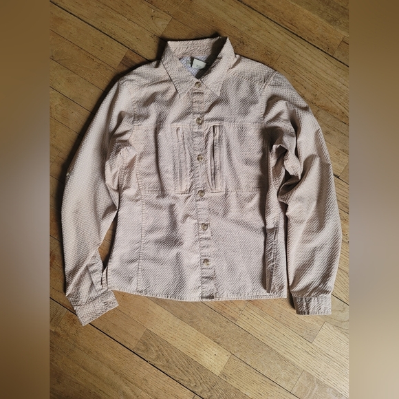 ExOfficio Women’s Dryflylite Shadow Pane Long-Sleeve Shirt‎ , Beige - Picture 1 of 8